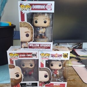 Funko Pop! Willow 1315 , La Casa de Papel 914 & Shazam Mary 1280 NIB